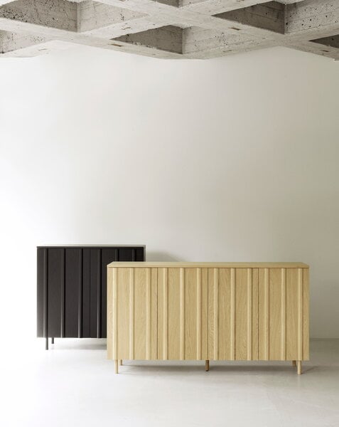 Sideboards och byråer, Rib sideboard, 159 cm, ek, Naturfärgad