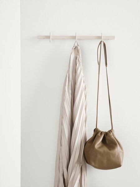 Wall coat racks, Relief hook rail, small, 41 cm, beige, Beige