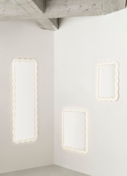 Wall mirrors, Illu mirror, 65 x 50 cm, white, White