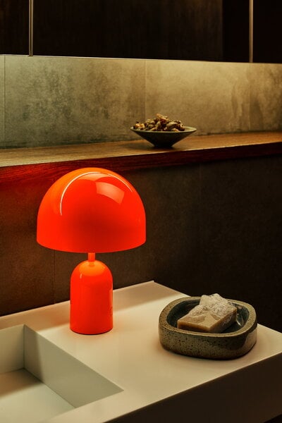 Portable lamps, Bell portable LED table lamp, fluoro, Orange