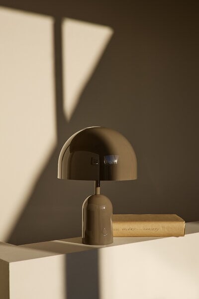 Laddningsbara lampor, Bell bärbar LED-bordslampa, taupe, Brun