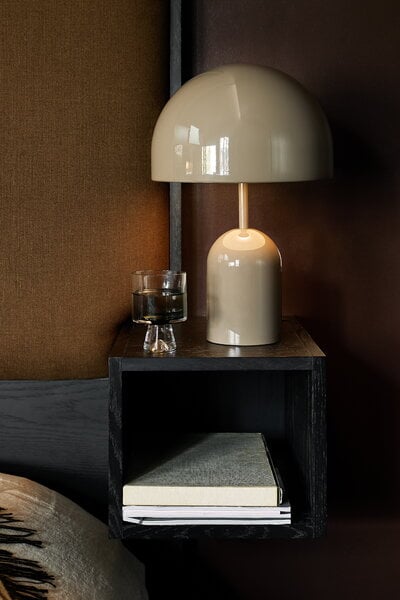 Table lamps, Bell table lamp, LED, taupe, Brown