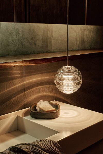 Pendant lamps, Press Sphere Mini LED pendant, 2700K, clear, Transparent