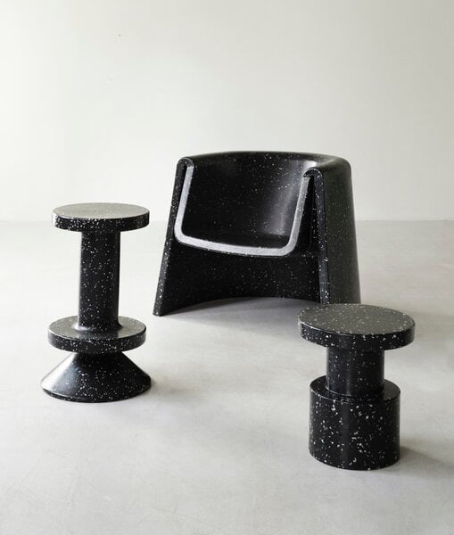 Tabourets, Tabouret Bit, noir, Noir