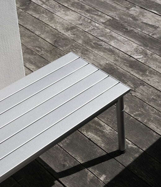 Patio chairs, Ex bench, aluminium, Gray