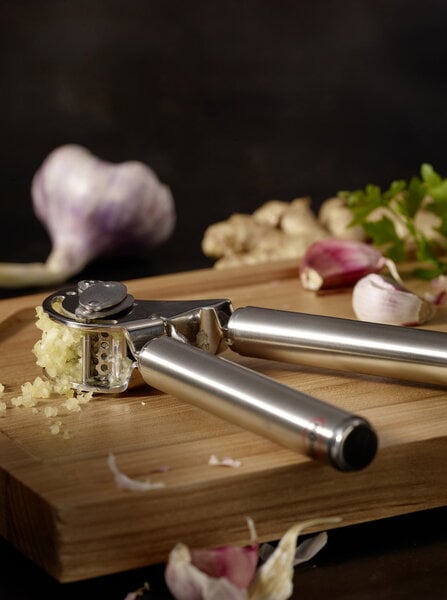 Kitchen utensils, Garlic press, 20 cm, steel, Silver