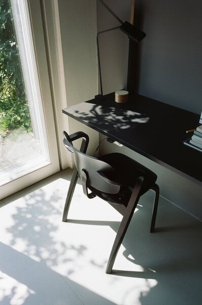 Chaises de salle à manger, Chaise Aslak, noir, Noir