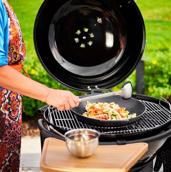 Frying pans, Wok, 36 cm, cast iron, Black