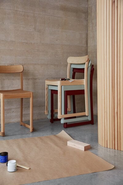 Dining chairs, Atelier chair, lacquered ash, Natural