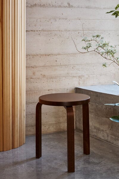 Stools, Aalto stool 60, walnut, Brown