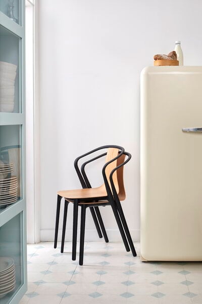 Dining chairs, Belleville armchair, oak - black, Black