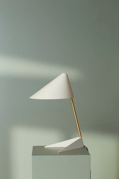 Luminaires, Lampe de table Ambience, blanc - laiton, Blanc