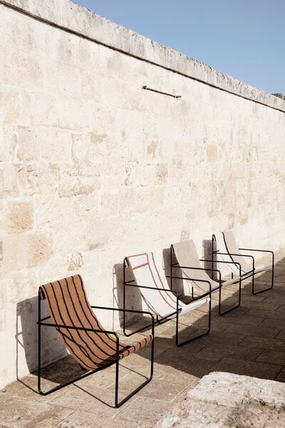 Armchairs & lounge chairs, Desert lounge chair, black - soil, Multicolour