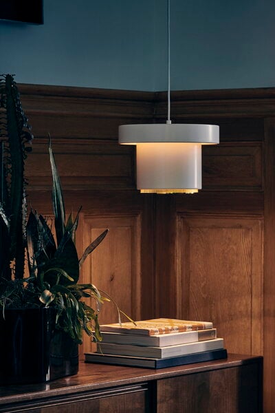 Pendant lamps, A201 pendant, white - brass, White