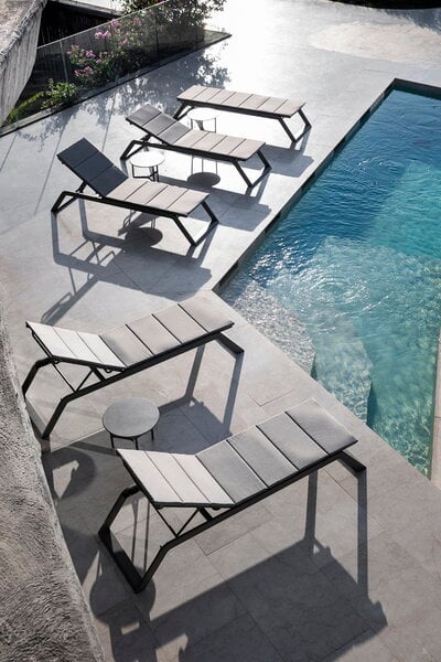 Deck chairs & daybeds, Siesta sunbed, grey, Gray