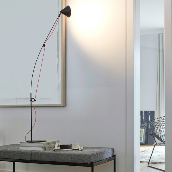 Lampes de bureau, Lampe de table AYNO, modèle S, 3000K, noir - orange, Noir