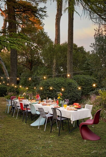 Dining chairs, Panton  chair, bordeaux, Red