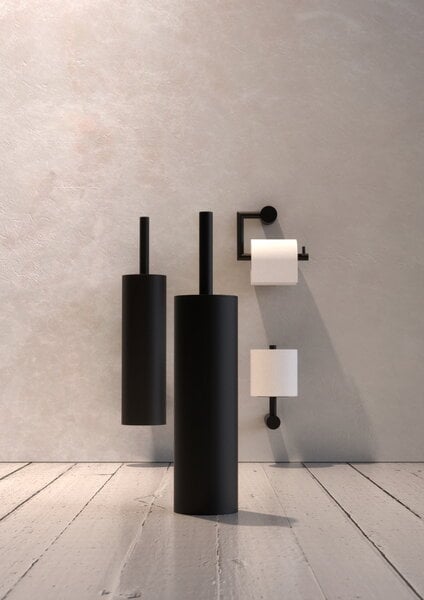 Toilet brushes, Nova2 toilet brush 2, wall, black, Black