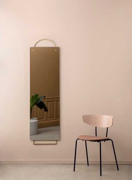 Bathroom wall mirrors, Adorn mirror, large, brass, Gold