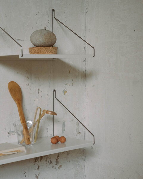 View of Frama D20 shelf, 40 cm, warm white steel | Finnish Design Shop