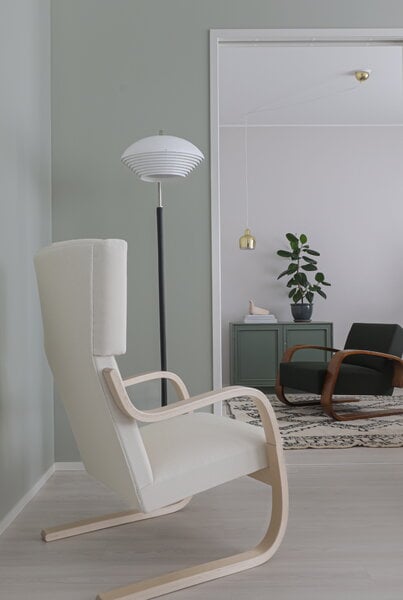 Nojatuolit, Aalto 401 nojatuoli, hunajapetsattu - Vidar 323, Beige