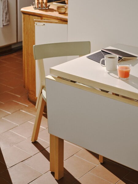 Dining tables, Aalto foldable table DL81C, birch - white laminate, White Dining tables, Aalto foldable table DL81C, birch - white laminate, White