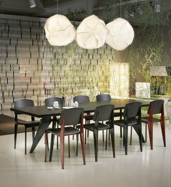 Dining tables, EM Table 240 x 90 cm, asphalt - Prouvé Blanc Colombe, Gray