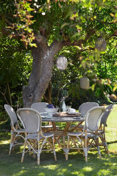 Patio chairs, Isabell side chair, cappucino, Brown