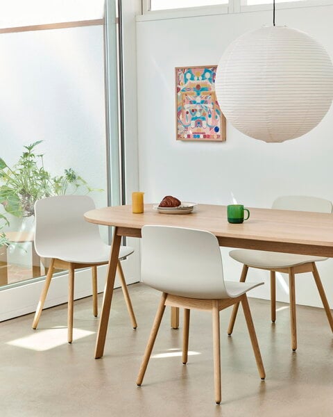 Dining chairs, About a Chair AAC12, white 2.0 - lacquered oak, White