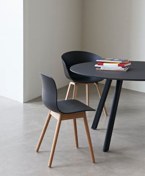 Tavoli da pranzo, Tavolo CPH25 2.0, 140 cm, rovere nero, Nero