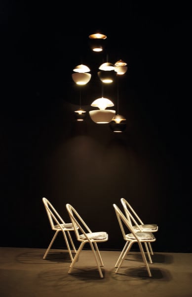 Pendant lamps, Here Comes The Sun 175 pendant, black - white, Black