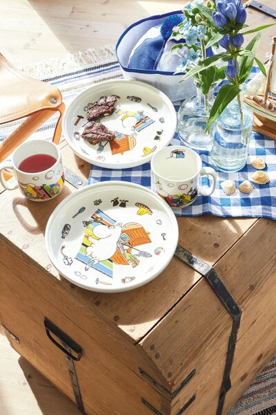 Arts de la table pour enfants, Vaisselle pour enfants Moomin, Moomintroll, Blanc