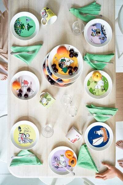 Plates, Moomin plate, Moomintroll, grass green, Green