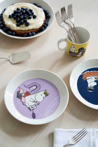 Plates, Moomin plate 19 cm, Snorkmaiden, lilac, Purple