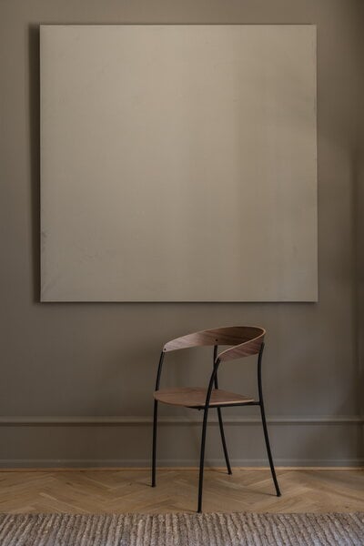 New Works Missing armchair, lacquered walnut - black | Finnish Design Shop