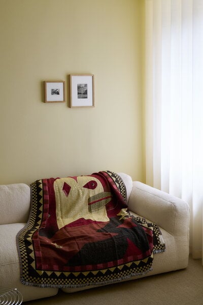 Blankets, Momento JH46 throw, 130 x 180 cm, red dawn, Beige