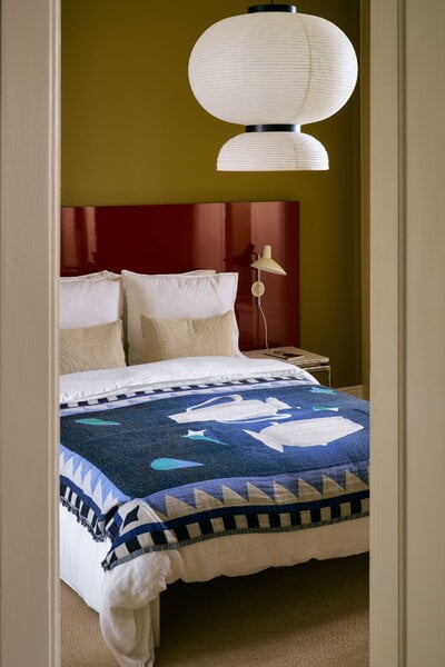 Blankets, Momento JH46 throw, 130 x 180 cm, midnight blue, Blue