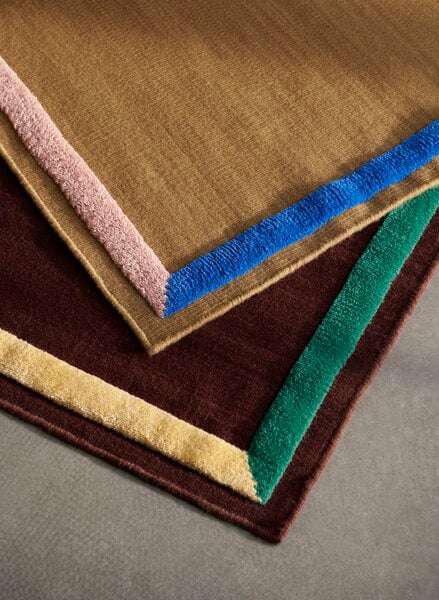 Wool rugs, Framed AP14 wool rug, 90 x 240 cm, sisal, Brown