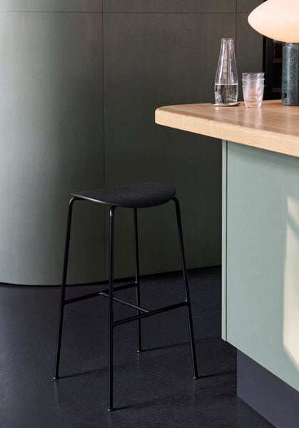 Bar stools & chairs, Pavilion AV37 counter stool, 68 cm, black lacquered oak, Black