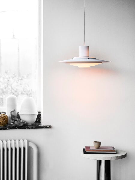 Pendant lamps, P376 KF1  pendant, matt white, White