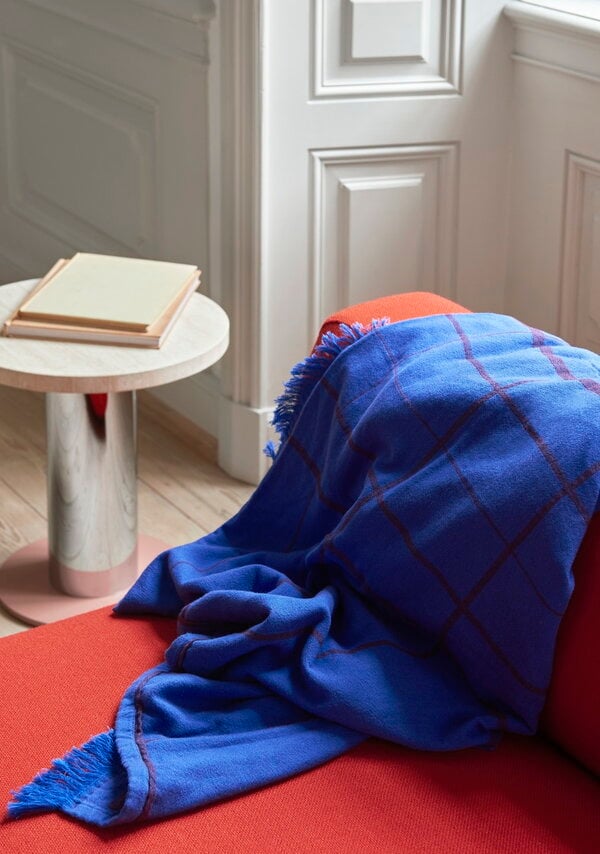 Blankets, Untitled AP10 throw, 150 x 200 cm, electric blue, Blue