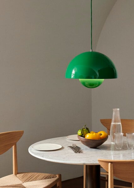 Lampade a sospensione, Lampada Flowerpot VP7, signal green, Verde