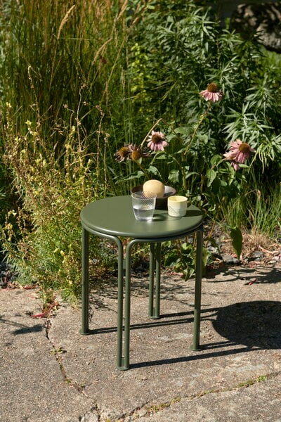 Patio tables, Thorvald SC102 side table, bronze green, Green