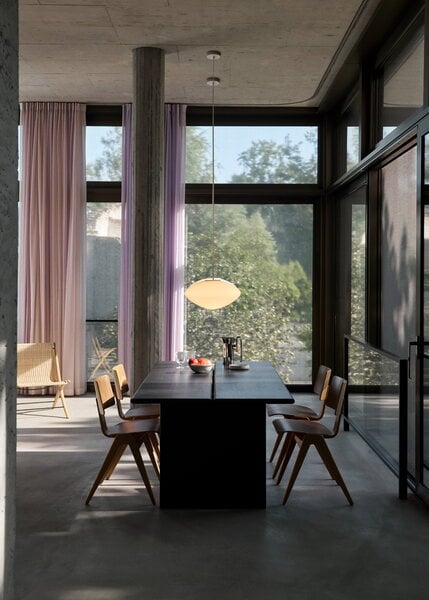 Tavoli da pranzo, Tavolo da pranzo Ita OS1, 200 x 95 cm, rovere tinto scuro, Marrone
