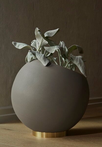 Planters & plant pots, Globe flower pot, L, taupe, Beige