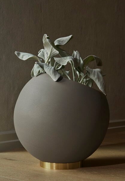 Pflanzgefäße und Blumentöpfe, Globe Blumentopf, L, Taupe, Beige