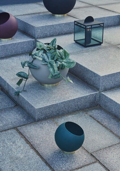 Pots de fleurs et jardinières, Pot de fleurs Globe, modèle XL, noir, Noir