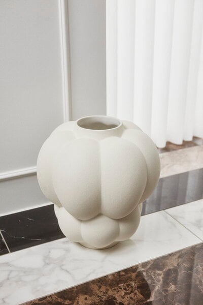 Vases, Uva vase, 35 cm, cream, White