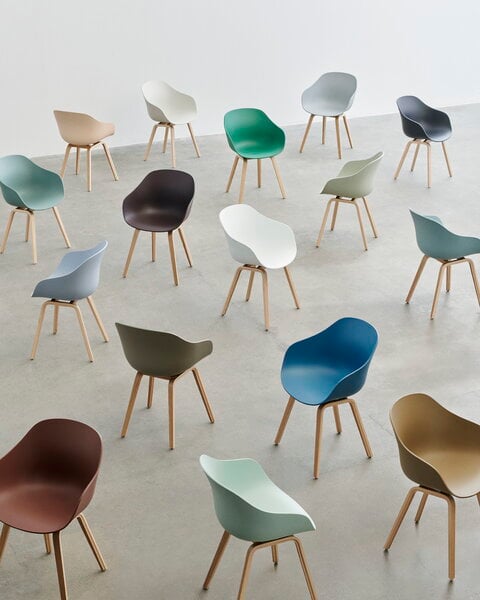 Dining chairs, About A Chair AAC22, pastel green 2.0 - lacquered oak, Natural