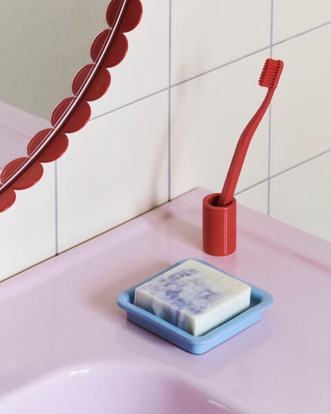 Accessori per il bagno, Portasapone, blu chiaro, Celeste